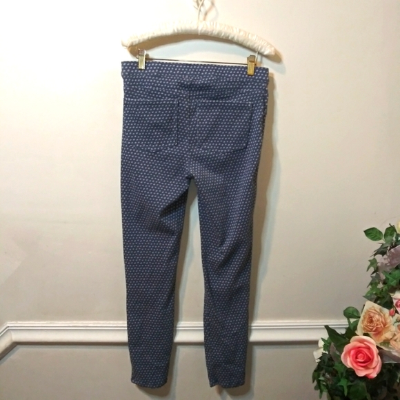 SPANX Denim & White Polka Dot Ankle Jeanish Leggings - Picture 4 of 11